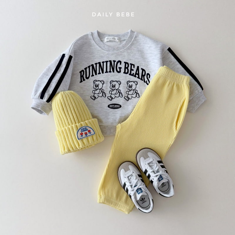 Daily Bebe - Korean Children Fashion - #Kfashion4kids - Running Bear Sweatshirts - 7