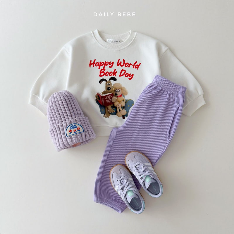 Daily Bebe - Korean Children Fashion - #Kfashion4kids - Book Day Sweatshirts - 6