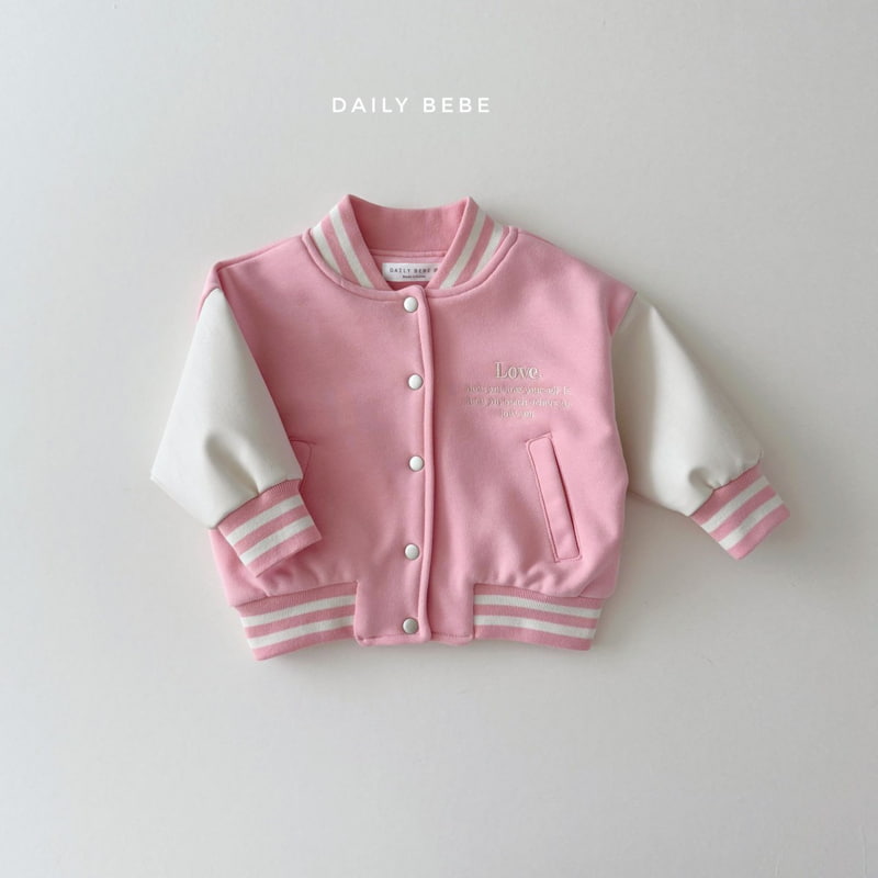 Daily Bebe - Korean Children Fashion - #kidzfashiontrend - Varsity Jacket - 4