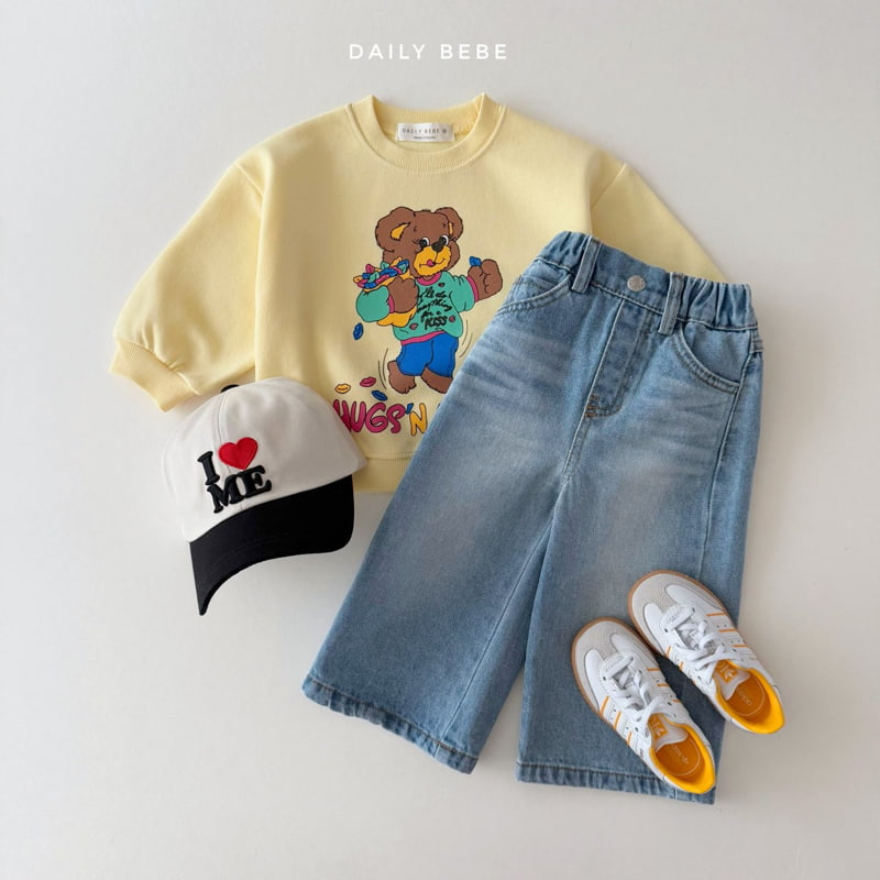 Daily Bebe - Korean Children Fashion - #Kfashion4kids - Spring Wide Denim Pants - 12