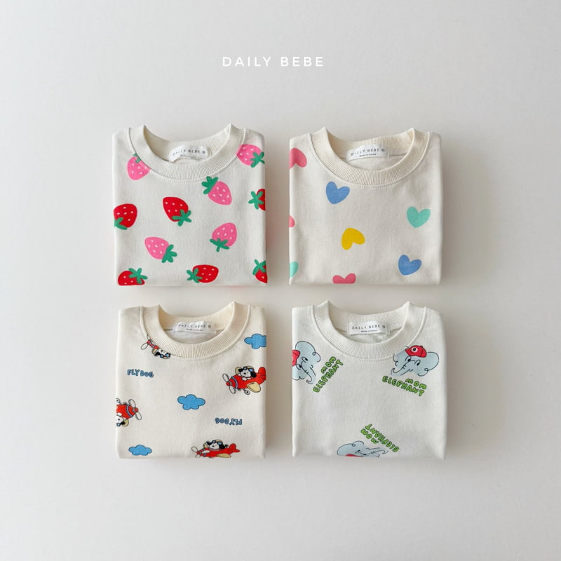 Daily Bebe - Korean Children Fashion - #childofig - Spring Pattern Sweatshirts