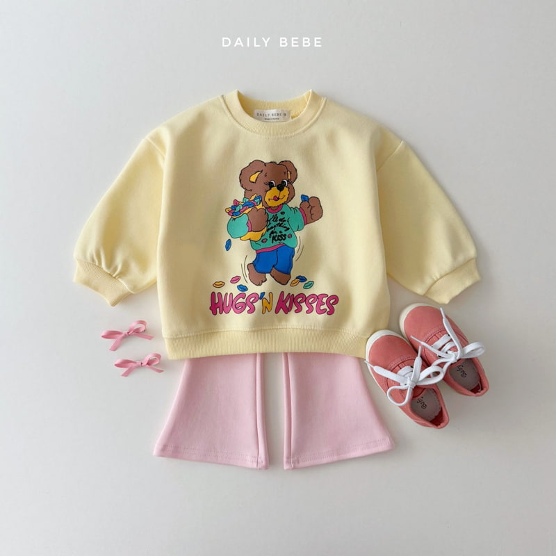 Daily Bebe - Korean Children Fashion - #childofig - Kisses Sweatshirts - 12