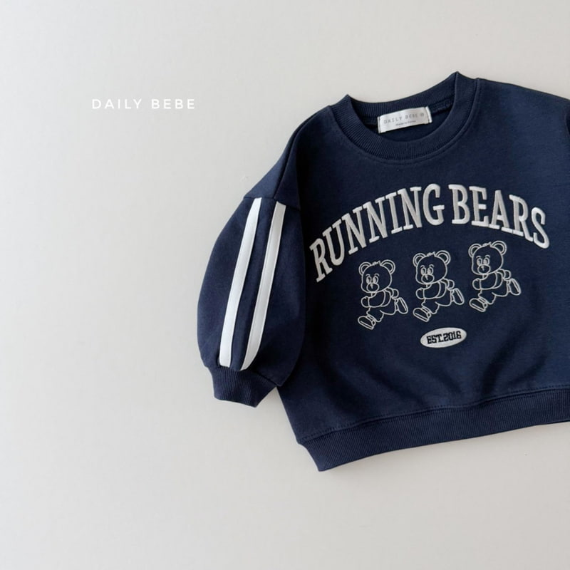 Daily Bebe - Korean Children Fashion - #childofig - Running Bear Sweatshirts - 12