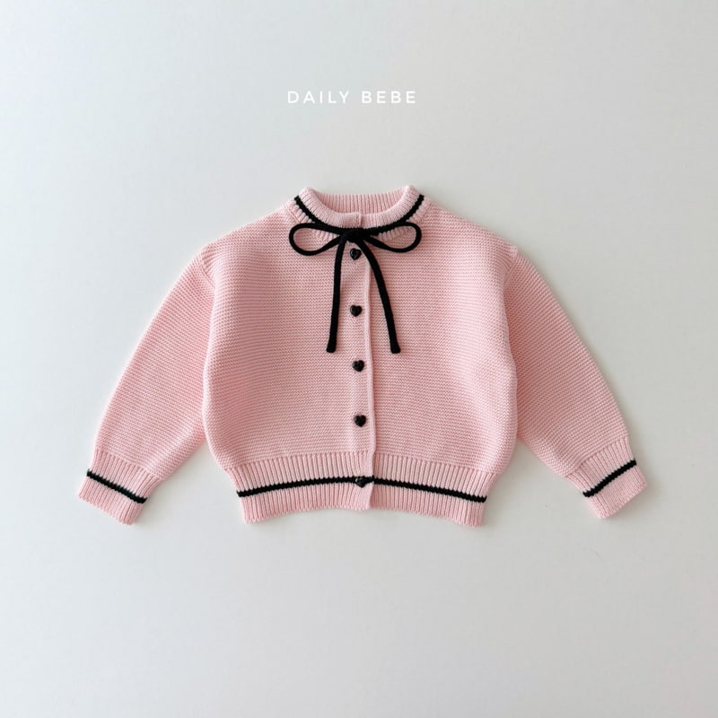 Daily Bebe - Korean Children Fashion - #childofig - Ribbon Cardigan - 11