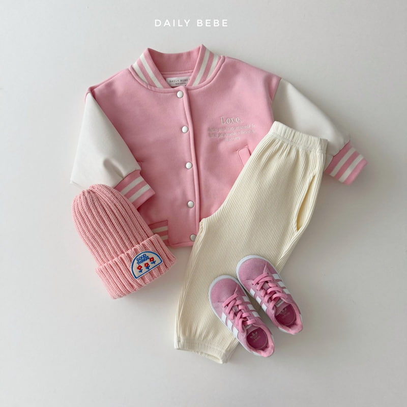 Daily Bebe - Korean Children Fashion - #childofig - Varsity Jacket - 10