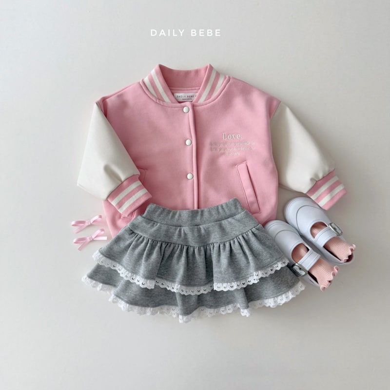 Daily Bebe - Korean Children Fashion - #childofig - Varsity Jacket - 9