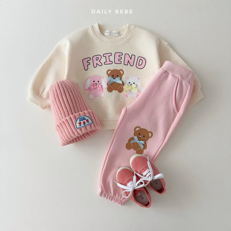 Daily Bebe - Korean Children Fashion - #childofig - Friend Sweatshirts - 7