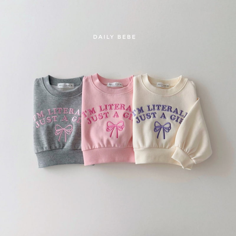 Daily Bebe - Korean Children Fashion - #childofig - Shoulder Slit Sweatshirts