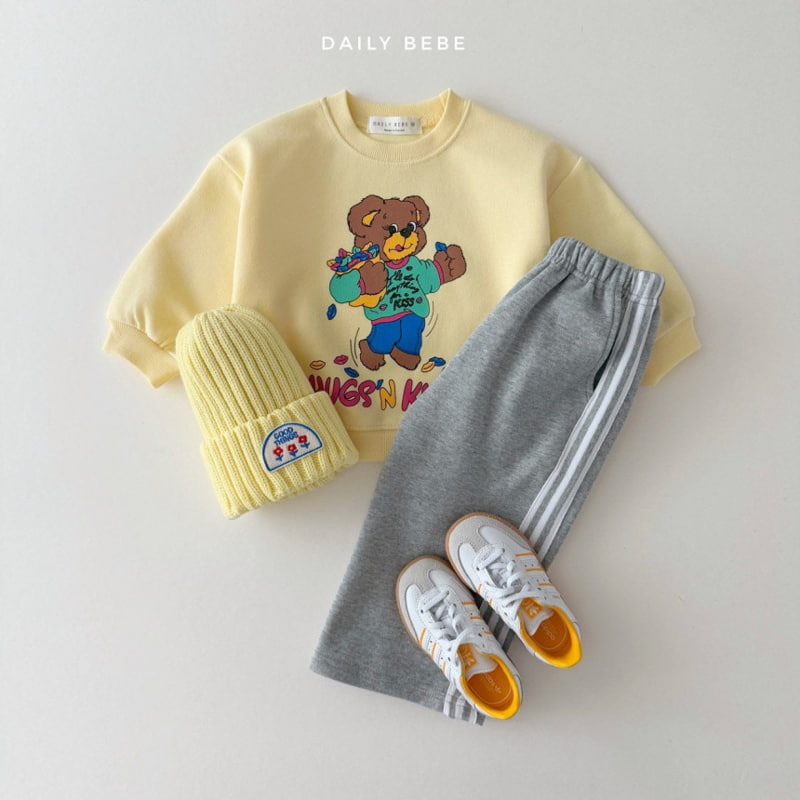 Daily Bebe - Korean Children Fashion - #childofig - Daily Bebe 3-line Wide Pants - 9