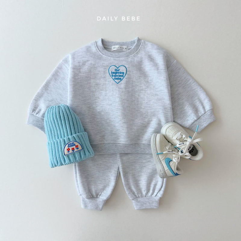 Daily Bebe - Korean Children Fashion - #childrensboutique - From Heart Top Bottom Set - 7