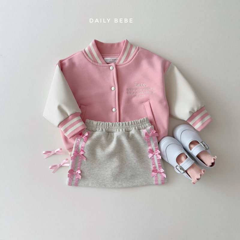 Daily Bebe - Korean Children Fashion - #childrensboutique - Varsity Jacket - 11