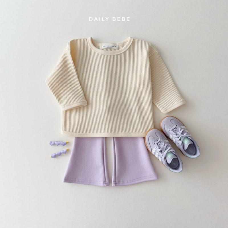 Daily Bebe - Korean Children Fashion - #childrensboutique - Waffle Tee - 6