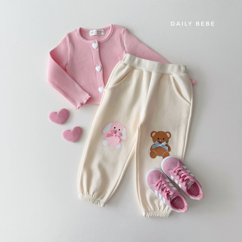 Daily Bebe - Korean Children Fashion - #designkidswear - Doll Jogger Pants - 6