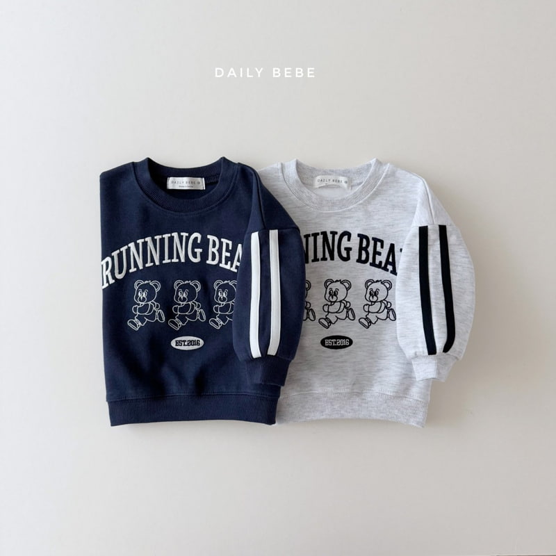Daily Bebe - Korean Children Fashion - #designkidswear - Running Bear Sweatshirts