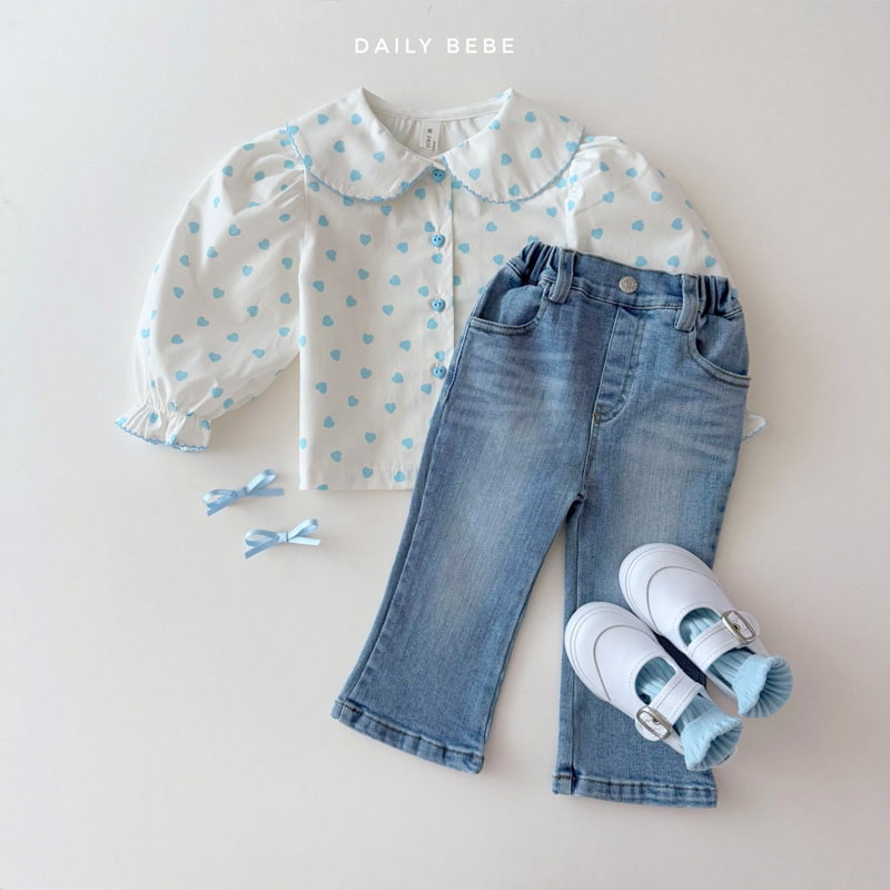 Daily Bebe - Korean Children Fashion - #discoveringself - Spring Bootscut Denim Pants - 8
