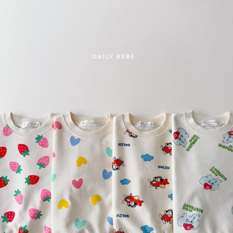 Daily Bebe - Korean Children Fashion - #designkidswear - Spring Pattern Sweatshirts - 4