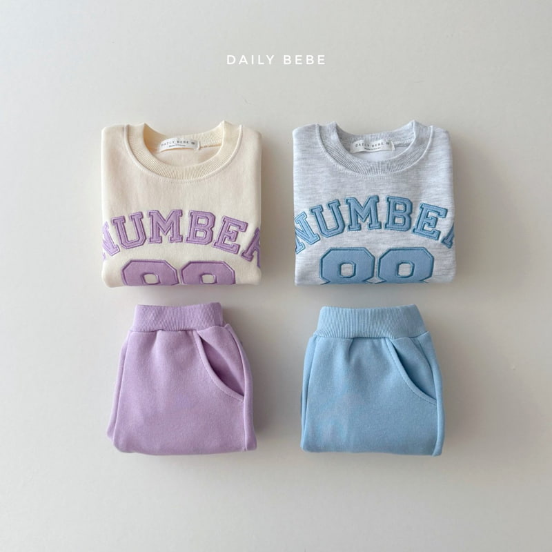 Daily Bebe - Korean Children Fashion - #discoveringself - Number 88 Top Bottom Set