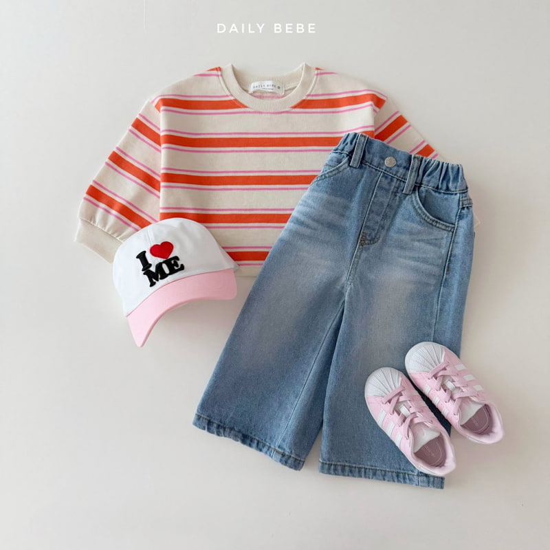 Daily Bebe - Korean Children Fashion - #discoveringself - Multi Stripe Crop Sweatshirts - 12