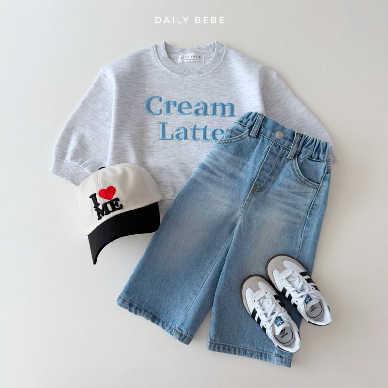 Daily Bebe - Korean Children Fashion - #discoveringself - Spring Wide Denim Pants - 7