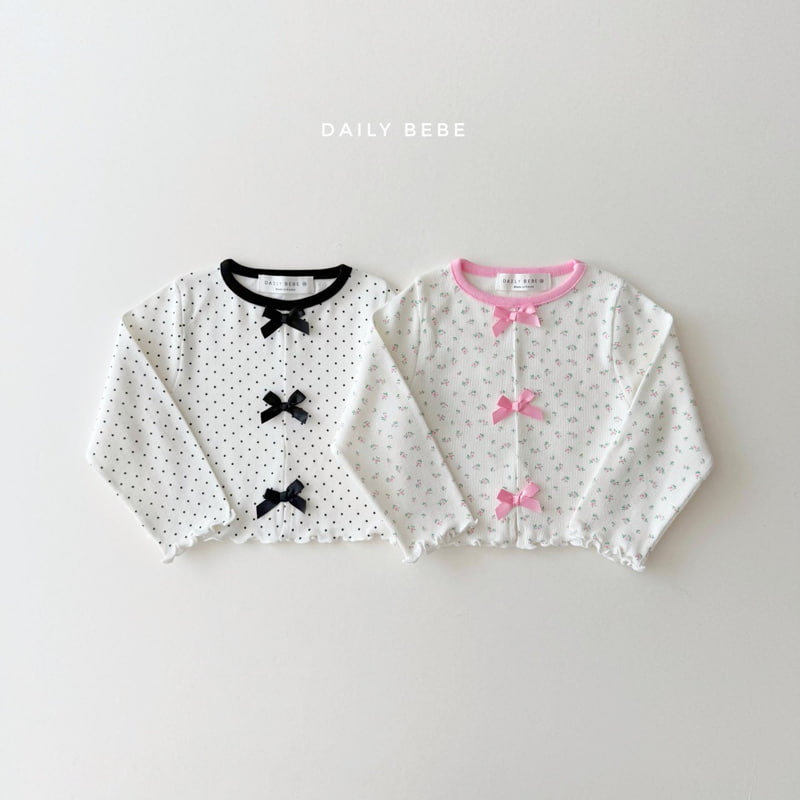 Daily Bebe - Korean Children Fashion - #discoveringself - Ribbon Tee