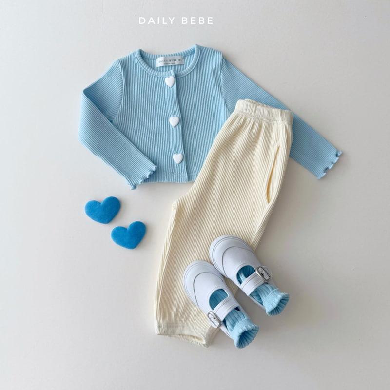 Daily Bebe - Korean Children Fashion - #fashionkids - Rib Jogger Pants - 7