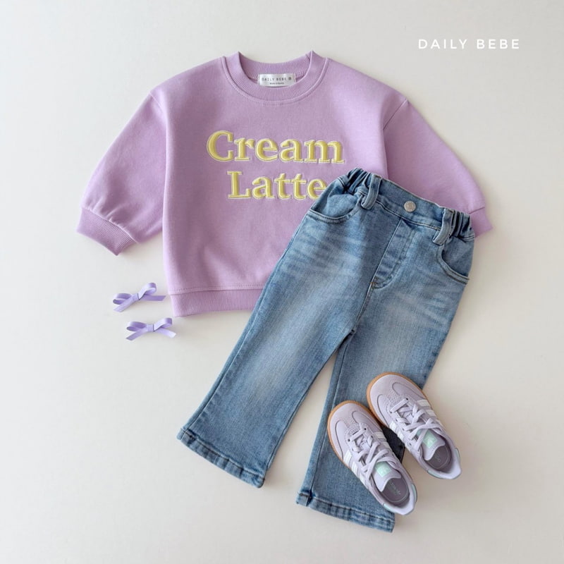 Daily Bebe - Korean Children Fashion - #discoveringself - Cream Latte Sweatshirts - 4