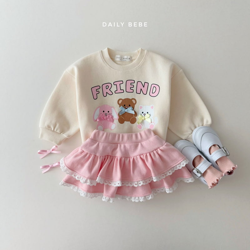 Daily Bebe - Korean Children Fashion - #fashionkids - Friend Sweatshirts - 11