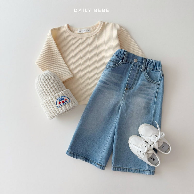 Daily Bebe - Korean Children Fashion - #fashionkids - Waffle Tee - 9