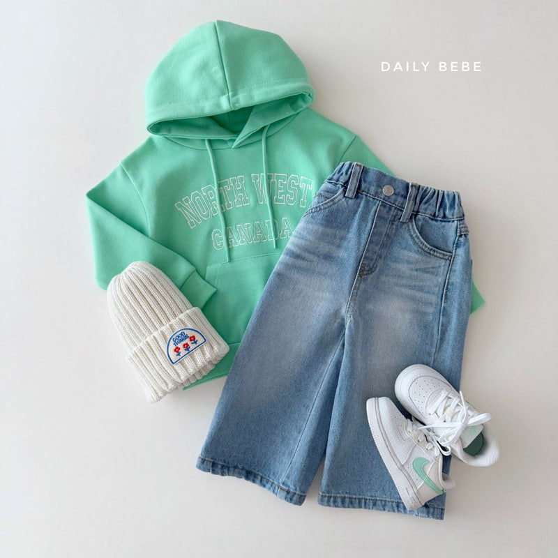 Daily Bebe - Korean Children Fashion - #fashionkids - Spring Wide Denim Pants - 8