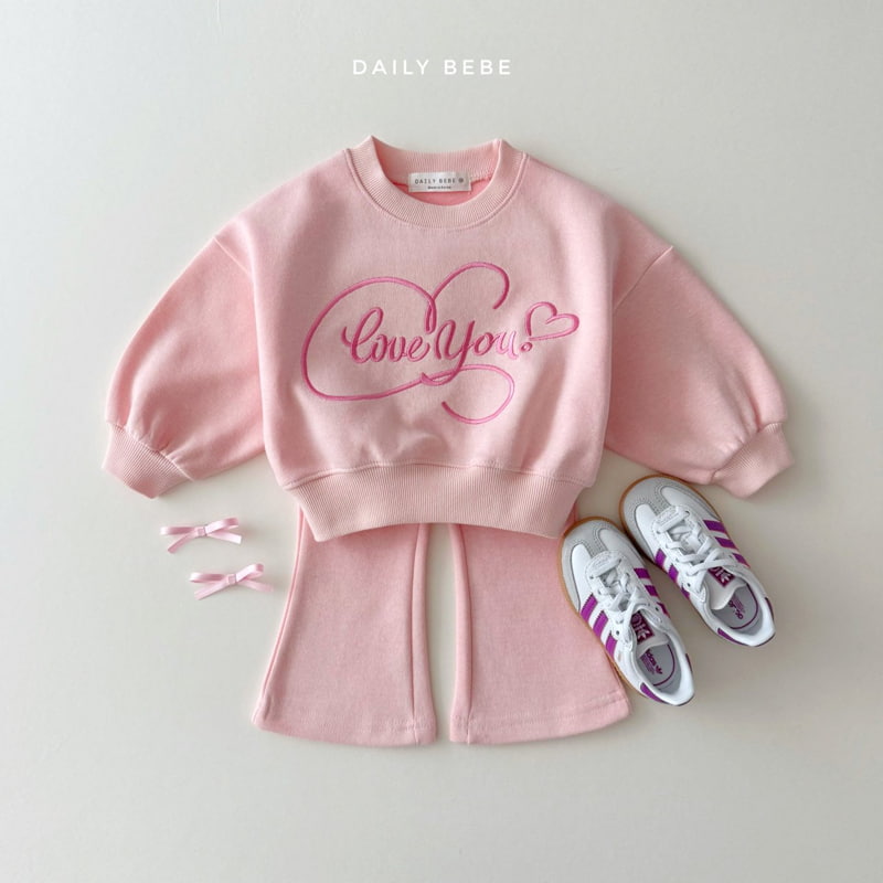 Daily Bebe - Korean Children Fashion - #fashionkids - Love Bootscut Set - 7