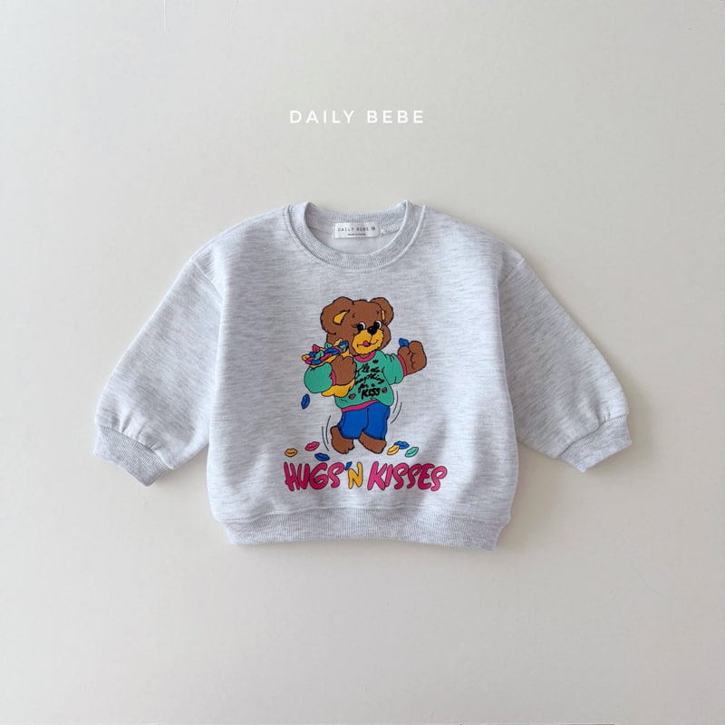 Daily Bebe - Korean Children Fashion - #fashionkids - Kisses Sweatshirts - 4