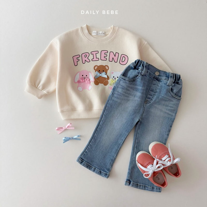 Daily Bebe - Korean Children Fashion - #kidsshorts - Friend Sweatshirts - 12
