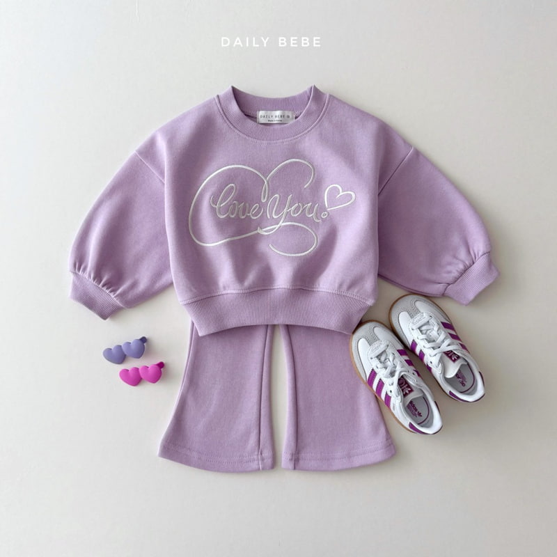 Daily Bebe - Korean Children Fashion - #kidsshorts - Love Bootscut Set - 8