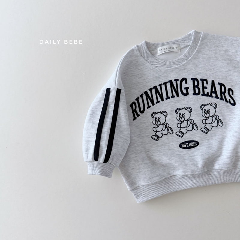 Daily Bebe - Korean Children Fashion - #kidsstore - Running Bear Sweatshirts - 5