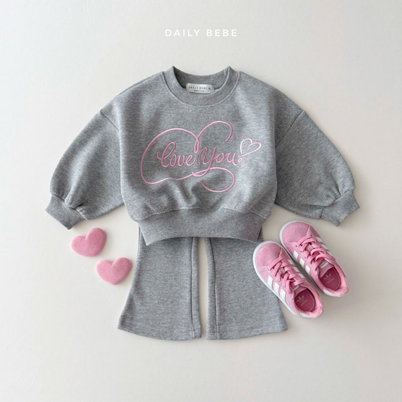 Daily Bebe - Korean Children Fashion - #kidsstore - Love Bootscut Set - 9