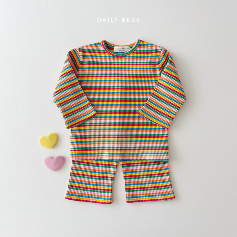 Daily Bebe - Korean Children Fashion - #kidsstore - Rainbow Easywear - 8