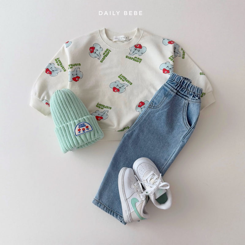 Daily Bebe - Korean Children Fashion - #kidzfashiontrend - Comfy Denim Pants - 11