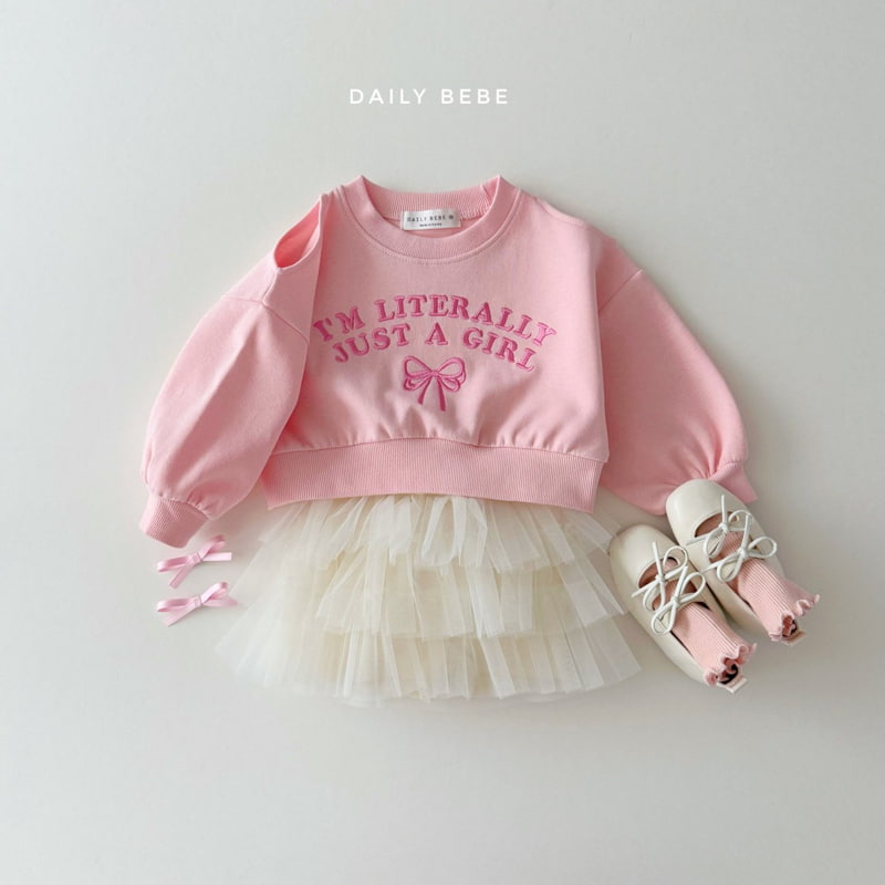 Daily Bebe - Korean Children Fashion - #kidzfashiontrend - Shoulder Slit Sweatshirts - 8