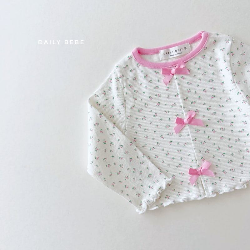 Daily Bebe - Korean Children Fashion - #kidzfashiontrend - Ribbon Tee - 5