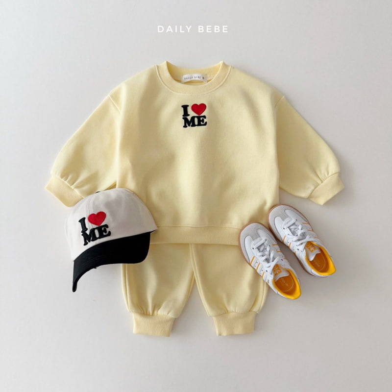 Daily Bebe - Korean Children Fashion - #kidsstore - I Love Me Top Bottom Set - 4