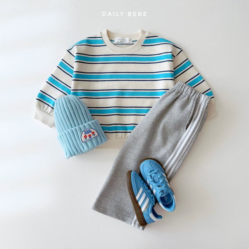 Daily Bebe - Korean Children Fashion - #littlefashionista - Multi Stripe Sweatshirts - 9