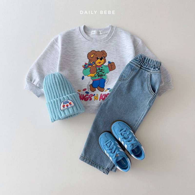 Daily Bebe - Korean Children Fashion - #littlefashionista - Kisses Sweatshirts - 8