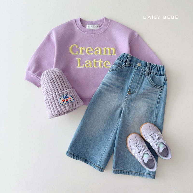 Daily Bebe - Korean Children Fashion - #littlefashionista - Cream Latte Sweatshirts - 9