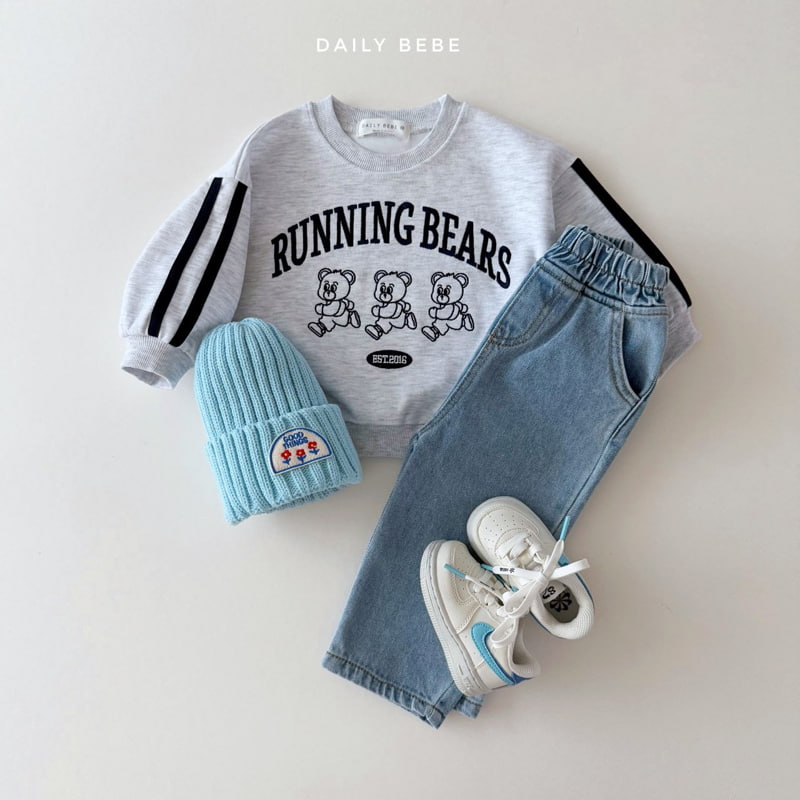 Daily Bebe - Korean Children Fashion - #littlefashionista - Running Bear Sweatshirts - 8