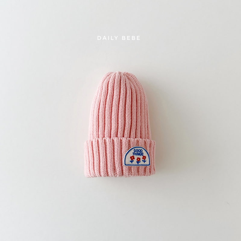 Daily Bebe - Korean Children Fashion - #Kfashion4kids - Spring Patch Long Beanie - 4