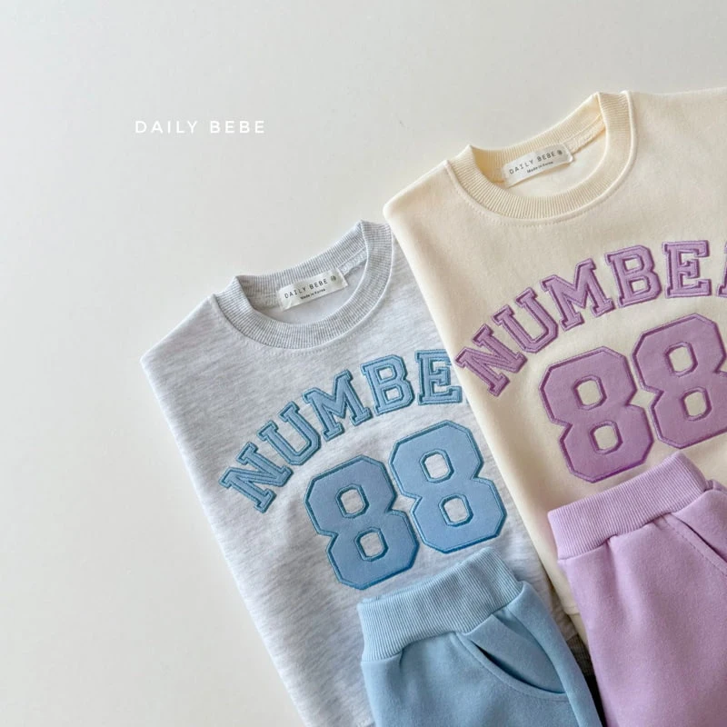 Daily Bebe - Korean Children Fashion - #magicofchildhood - Number 88 Top Bottom Set - 8