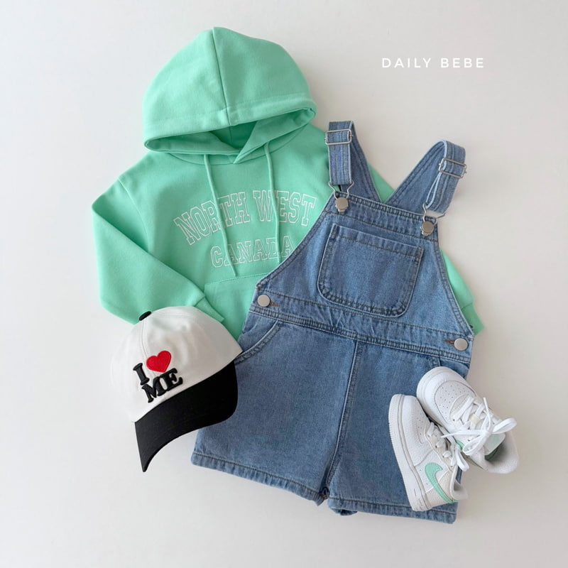 Daily Bebe - Korean Children Fashion - #magicofchildhood - Denim Suspender Short Pants - 9