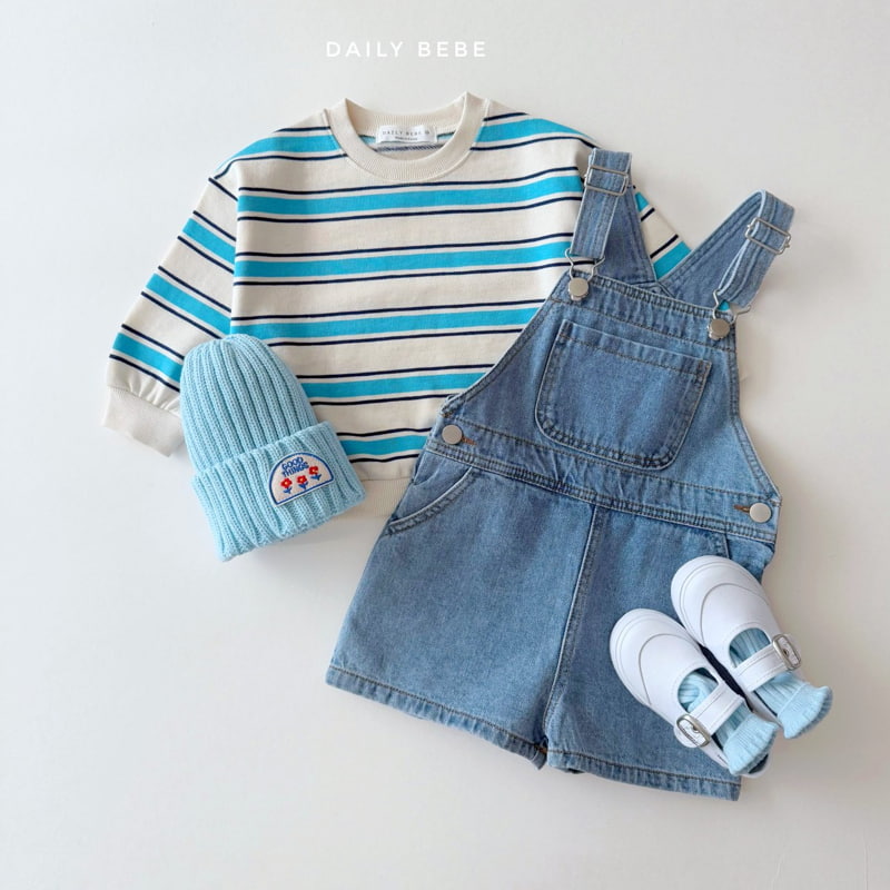 Daily Bebe - Korean Children Fashion - #minifashionista - Multi Stripe Sweatshirts - 11