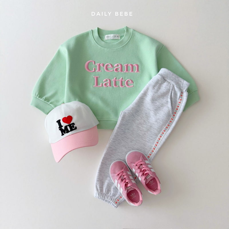 Daily Bebe - Korean Children Fashion - #minifashionista - Cream Latte Sweatshirts - 11