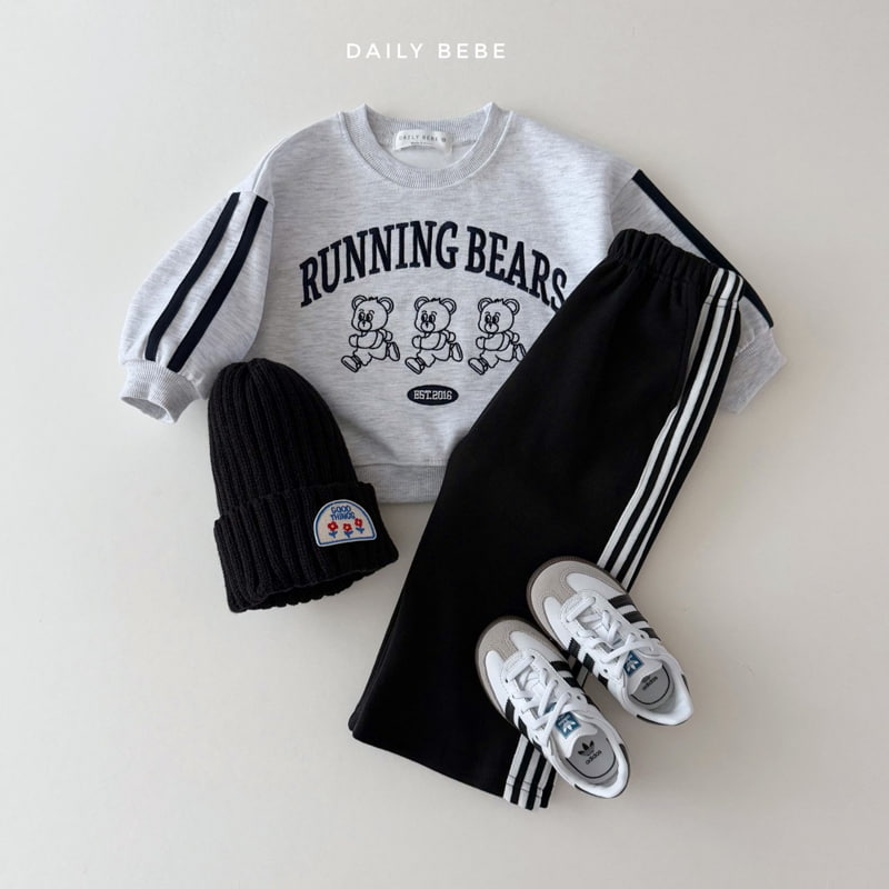 Daily Bebe - Korean Children Fashion - #minifashionista - Running Bear Sweatshirts - 10